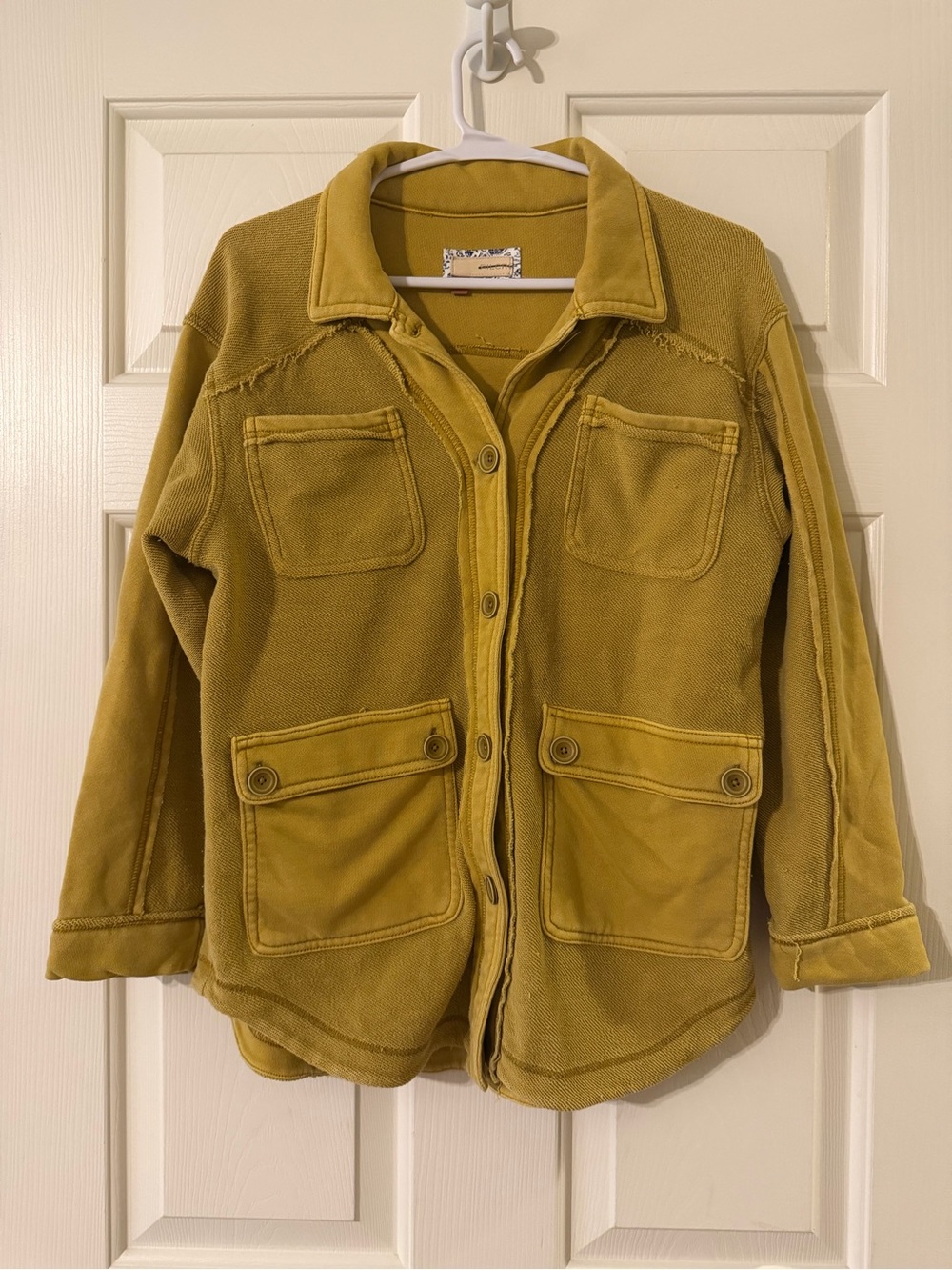 Pilcro by Anthropologie Fleece Utility Shirt-Jacket - size XS
